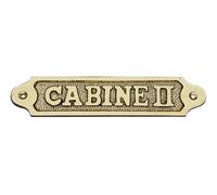 Sea-Club Plaque de porte, Cabine II, en laiton