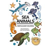Sea Creatures - Simple & Easy Coloring