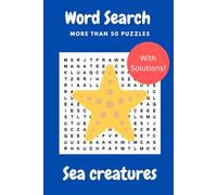 Sea Creatures Word Search Puzzle Book: Word Searches with Easy to Read Print about Sea Creatures, Ocean Animals , Aquatic Life and More | 6x9 inches, ... Holidays, Free Times and Relaxation