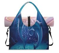 Sea Dolphins Sac de sport pour homme et femme avec compartiment à chaussures pour yoga, gym, voyage, couleur, L, Organiseur de sac