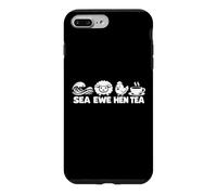 Sea Ewe Hen Tea Funny British Pun Jeu de Mots Coque pour iPhone 7 Plus/8 Plus