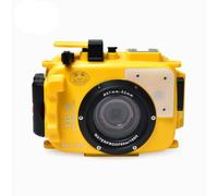 Sea frogs Boîtier de caméra sous-marine compatible avec Olympus TG-4 IPX8 60 m profondeur maximale étanche pour la plongée, le surf, l'aviron, jaune