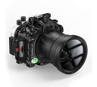 Sea frogs Boîtier de caméra sous-marine compatible avec Sony A7RIII 90 mm IPX8 40 m Profondeur de plongée maximale Boîtier étanche pour la plongée, le surf, l'aviron, le ski