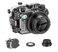 Sea frogs Compatible avec Sony A6700 FE E 10-18mm F/4 OSS sans Connexion Grand Angle 40m/130ft Profondeur maximale de plongée Boîtier de caméra étanche pour Plonger, Surfer, Rouer, Skier IPX8