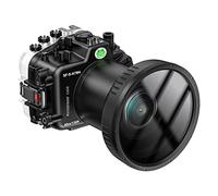 Sea frogs Compatible avec Sony A7M4 90 mm sous l'eau 40 m profondeur maximale de plongée étanche boîtier de plongée professionnel IPX8