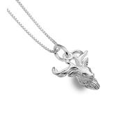 Sea Gems - Pendentif tête de cerf en argent