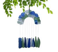 Sea Glass Sun Catcher,Acrylic Dynamic Light Sea Glass Pendant - Window Suncatcher Decor - for Wall Balcony Garden Porch Living Room Study Room