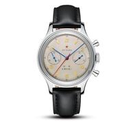 SEA-GULL Montre-bracelet mécanique pour homme, chronographe d'aviation Seagull 1963, remontage manuel, édition internationale GD 1963, ST1901, noir, Sangle