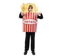 SEA HARE Costume de frites unisexe pour enfant de 4 à 6 ans