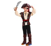 SEA HARE Déguisement Fantaisie Pirate de luxe Pour Enfant Garçon (M:7-9 Ans)