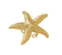 Sea Inspire Bague en forme d'étoile de mer fabriquée à partir de matériaux robustes en acier inoxydable Décoration pour une utilisation quotidienne ou une fête Taille réglable