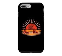 Sea La Vie Surf Sunset - Funny Ocean Beach Pun Surfer Coque pour iPhone 7 Plus/8 Plus