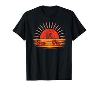 Sea La Vie Surf Sunset - Funny Ocean Beach Pun Surfer T-Shirt