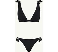 Sea Level Sea Level Black Babylon Bow Tie Plunge Top