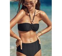 Sea Level Sea Level Black Black Caracus Ring Bandeau Bikini Top