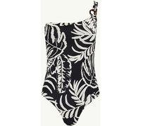 Sea Level Sea Level Black Jungle Book One Shoulder Ring One Piece Swimsuit