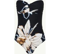 Sea Level Sea Level Black La Luna Twist Bandeau One Piece Swimsuit