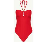 Sea Level Sea Level Red Caracus Ring Bandeau Swimsuit
