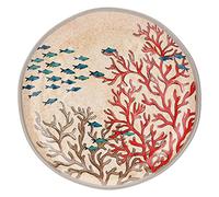 Sea Life by Rose & Tulipani Rose and Tulipani Lot de 2 assiettes plates 100% mélamine Beige 27 cm