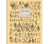 Sea Life Composition Notebook: Vintage beautiful shells Illustration: College Ruled 100 Pages - 7.5" x 9.25": seashells