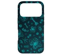 Sea Life Pattern Green Octopus Sea Turtle Meduse Coque pour iPhone 17 Pro