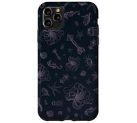 Sea Life Pattern Purple Octopus Sea Turtle Meduse Coque pour iPhone 11 Pro Max