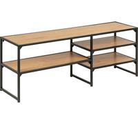 Sea Meuble TV avec 3 tablettes de rangement, noir mat.