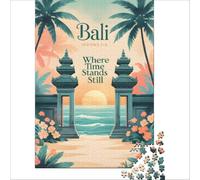 Sea Ocean Summer Bali Tropical Puzzles 1000 pièces pour Adolescents | puzzle avec un design de château de conte pour les fans de fantaisie une image magique à compléter pendant les vacances