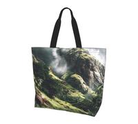 Sea of Clouds Sky Light Sac à bandoulière réutilisable robuste et durable pour les trajets quotidiens