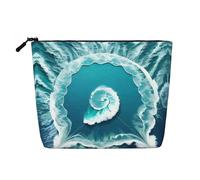 Sea of Love Trousse de maquillage polyvalente en faux chanvre - Organiseur de toilette de voyage, parfait pour un usage quotidien, les voyages d'affaires et plus encore., Noir , Taille unique
