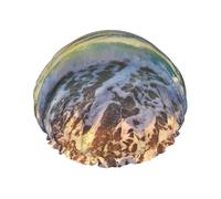 Sea On The Boards Bonnet de douche multi-scène et multi-usages double couche imperméable pour adultes, enfants, hommes et femmes.