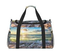 Sea On The Boards Sac de sport pour femme - Sac de voyage pour homme, petit et moyen sac de week-end pour femme, sac de sport