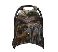 Sea Otter Housse de siège auto douce pour bébé Motif loutre de mer Pour filles et garçons