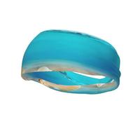 Sea Pearl Bandeau de sport décoratif tendance absorbant la transpiration Bonne élasticité Peut être utilisé en toutes saisons, aussi bien pour les hommes que les femmes. La largeur est de 38 cm.