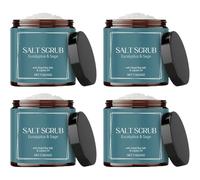 Sea Salt Body Scrub - Gentle Exfoliating & Moisturising Formula for Smooth and Soft Skin (4pcs)