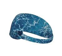 Sea Seen From The Top Bandeau de sport élastique avec bande élastique Idéal pour les casques de course à pied, cyclisme, gym, entraînement