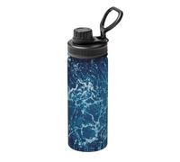 Sea Seen from The Top Bouilloire de sport isotherme 532 ml Bouilloire d'extérieur Bouilloire en acier inoxydable Bouilloire de protection de l'environnement