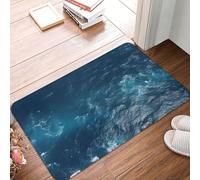 Sea Seen From The Top - Paillasson d'entrée intérieur et extérieur antidérapant absorbant lavable en flanelle tapis de sol antidérapant pour cuisine, chambre à coucher, salle de bain, porche, bureau