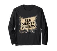 Sea Shanty crie : voile en lambeaux Manche Longue