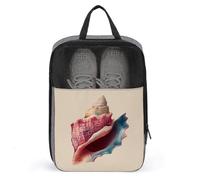 Sea Shell Sac à chaussures de couleur simple pour voyage, usage quotidien, sac de rangement anti-poussière pour chaussures de golf