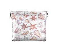 Sea Snail Petit porte-monnaie en cuir pour femme Joli sac à main de poche Trousse de maquillage pour homme femme Voyage, Escargot de mer, 1 size