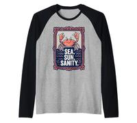 Sea. Sun. Sanity. Happy Crab Beach Ocean Manche Raglan
