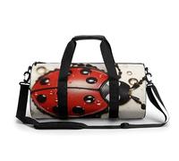Sea Sunset Flying Dragon Sac de sport avec compartiment pour homme et femme, Belle coccinelle, 17.7in/9in/9in