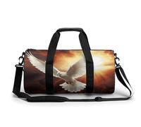 Sea Sunset Flying Dragon Sac de sport avec compartiment pour homme et femme, Dove Sun Art, 17.7in/9in/9in