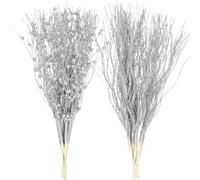 Sea Team 12-Pack Ornements de Tige de Baies Scintillantes artificielles, bâtonnets de Perles décoratives, brindilles Scintillantes, Branches pour Arbre de Noël, Petit Vase, Vacances, Mariage, fête