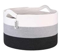 Sea Team Panier à linge extra large XXL tressé avec poignées pour vêtements, serviettes, jouets - Grand panier à linge pour chambre à coucher, salon