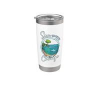 Sea the Change Be the Change Journée de la conservation des océans Gobelet isotherme en acier inoxydable double paroi