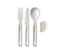 Sea To Summit Stainless Steel Detour Cutlery Set 3 Units Argenté