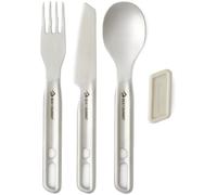 SEA TO SUMMIT Detour Stainless Steel Cutlery Set 3pc - Mixte - Gris - taille Unique- modèle 2026