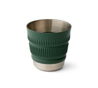 Sea to Summit Detour Tasse de camp pliable en acier inoxydable, 473 ml, couronne de laurier vert
